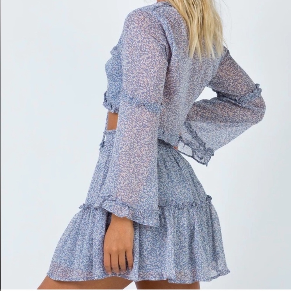 Princess Polly Caylan Set in Blue Size 4 - Picture 4 of 10